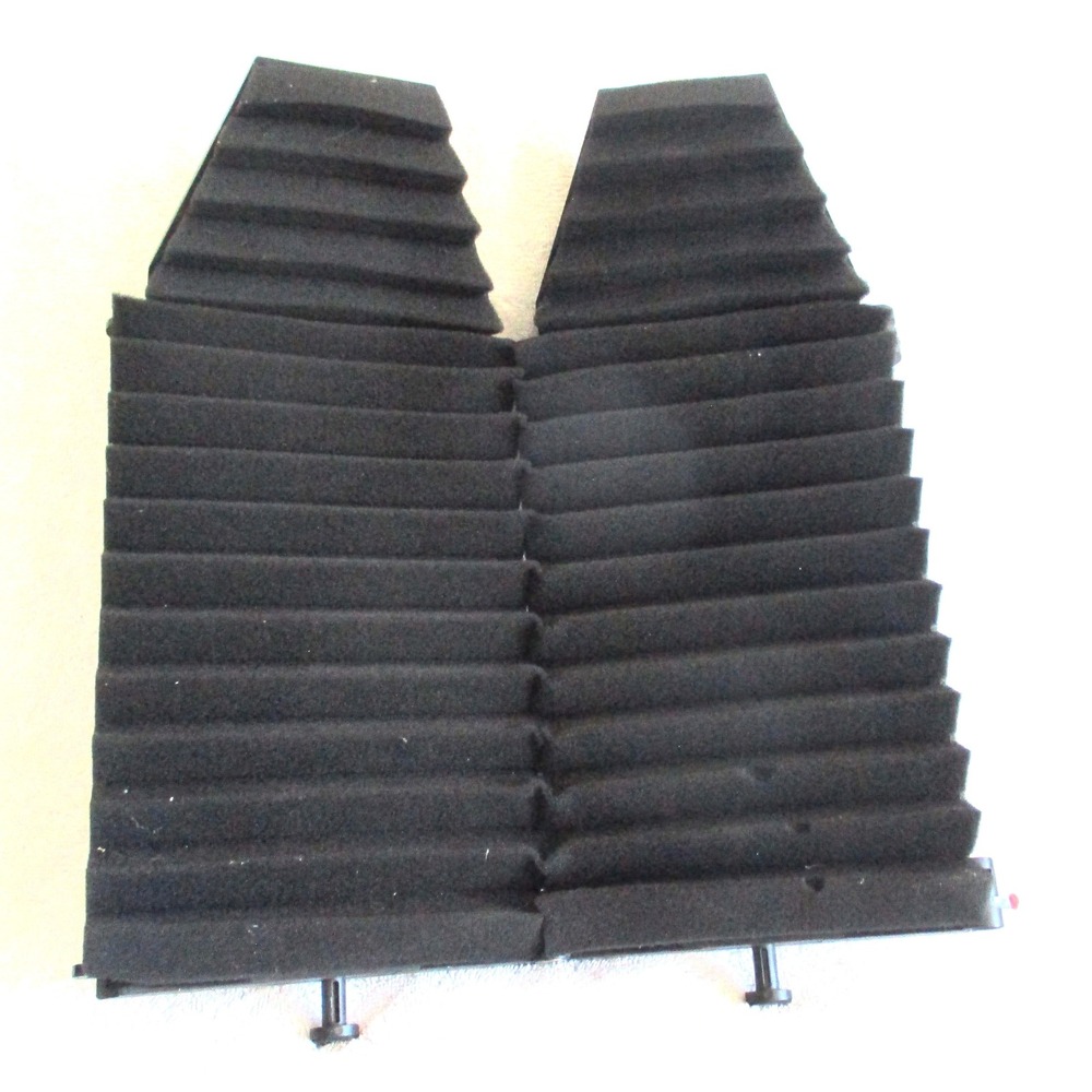 XTUGA 5-Panel Foldable Microphone Isolation Shield Sound Absorbing Foam Black - Picture 11 of 12